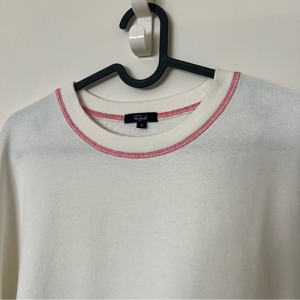 Rails Alice Cream Rainbow Stitch Crewneck - image 6
